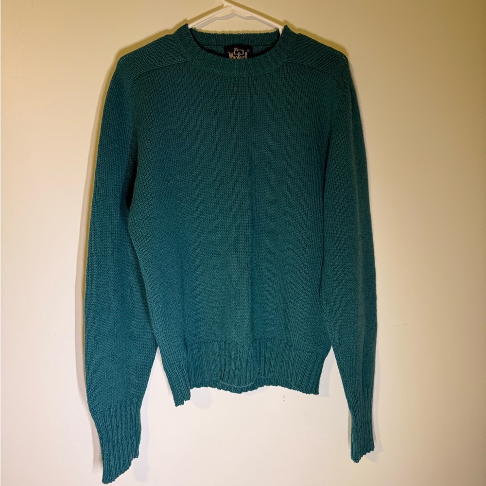 Woolrich Teal Wool Sweater